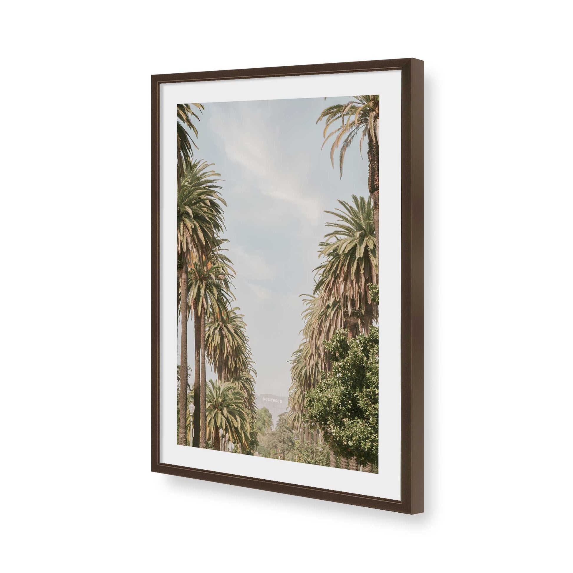 [Color:Brown], Picture of art in a Brown frame of the corner