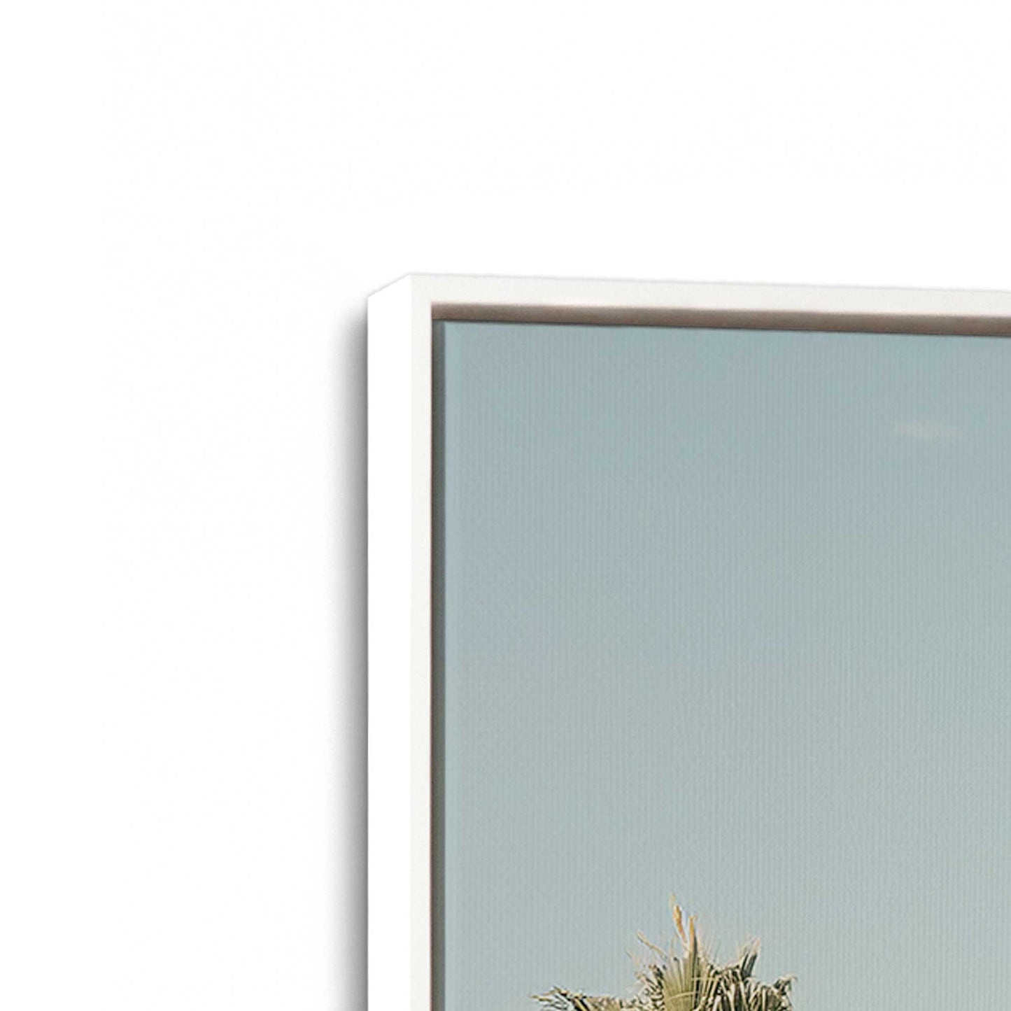 [Color:Opaque White], Picture of art in a White frame at an angle