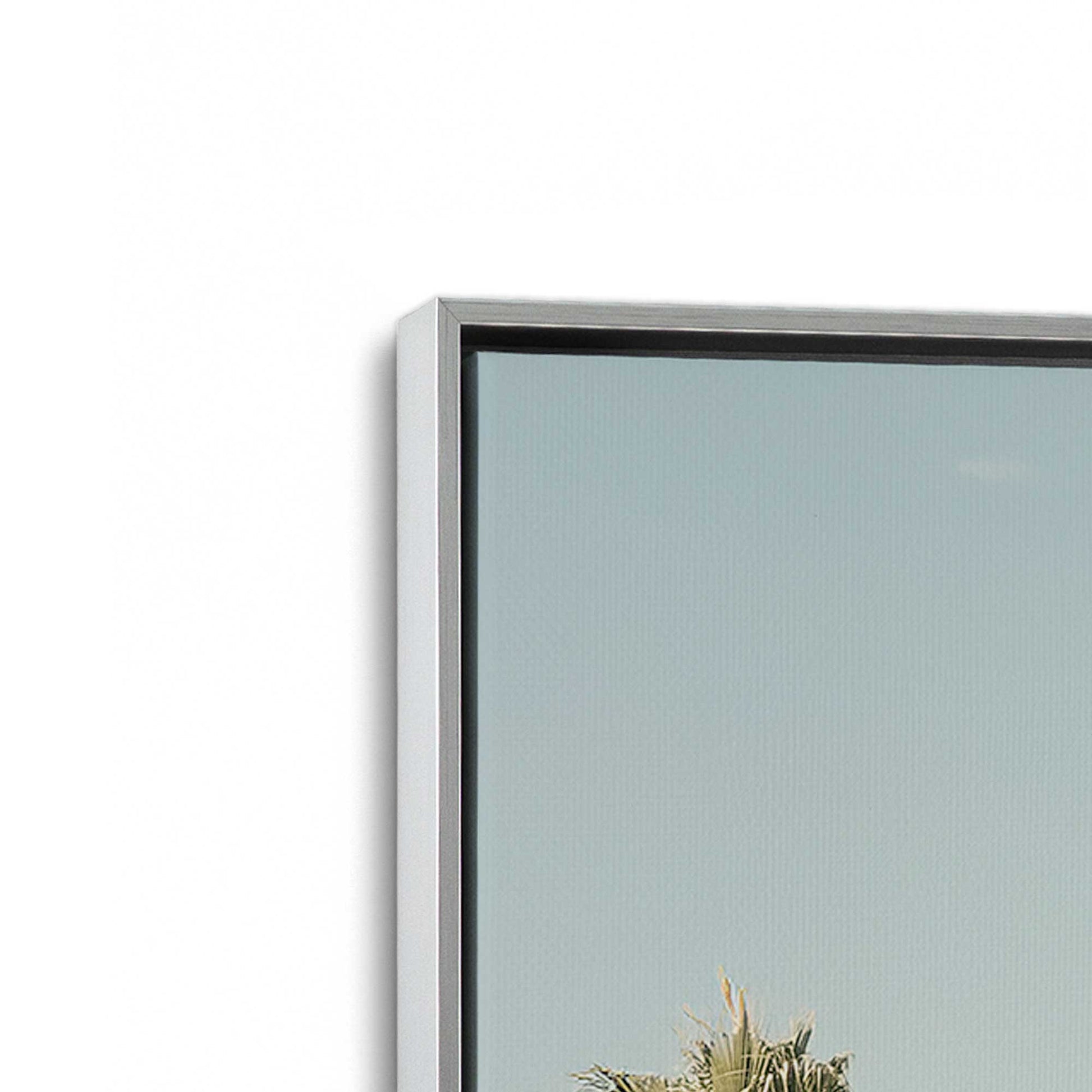 [Color:Polished Chrome], Picture of art in a Polished Chrome frame at an angle