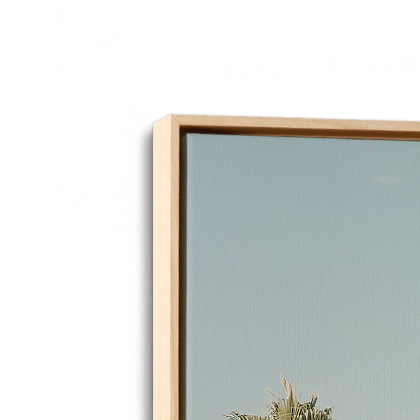 [Color:American Maple], Picture of art in a American Maple frame at an angle