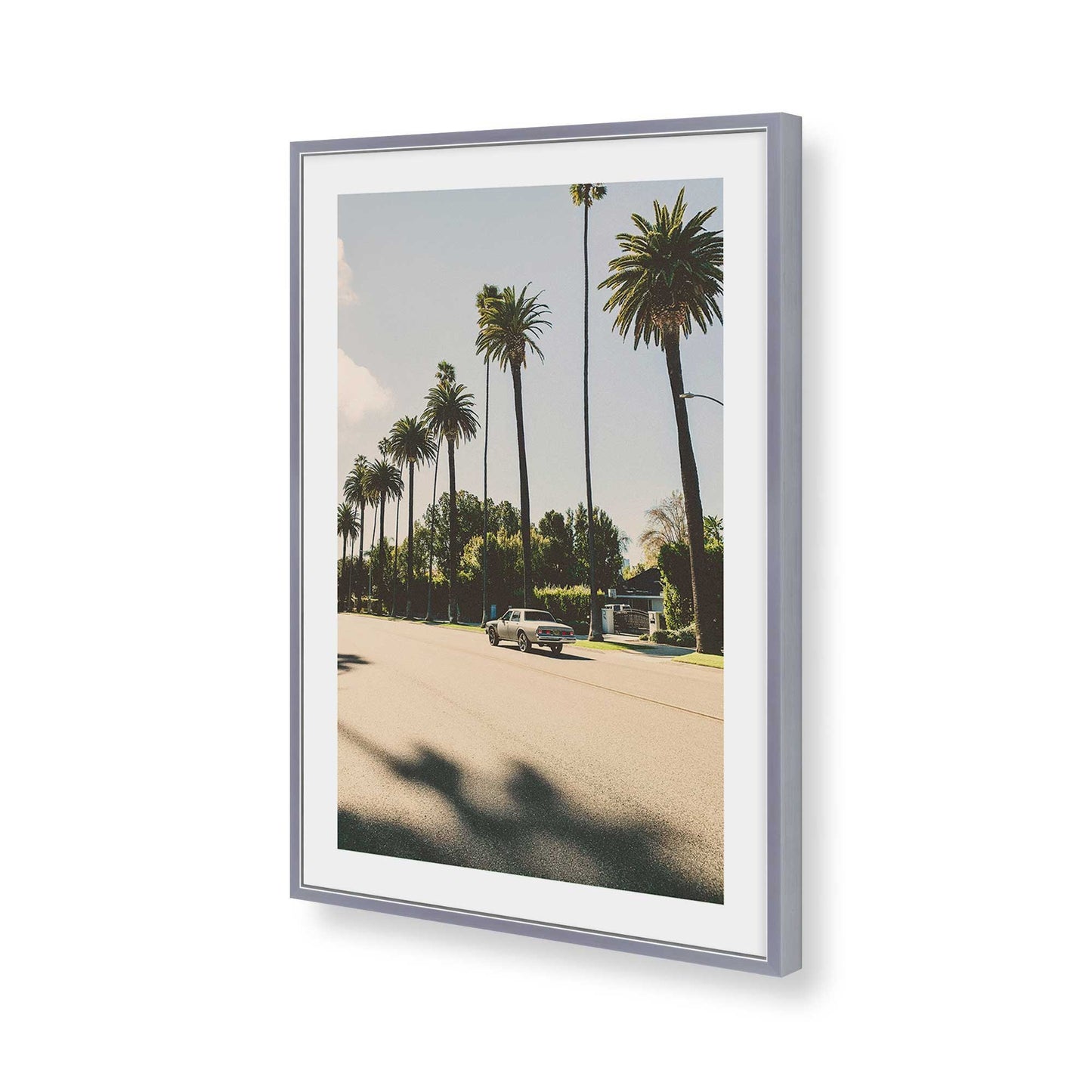 [Color:Polished Chrome], Picture of art in a Polished Chrome frame of the corner