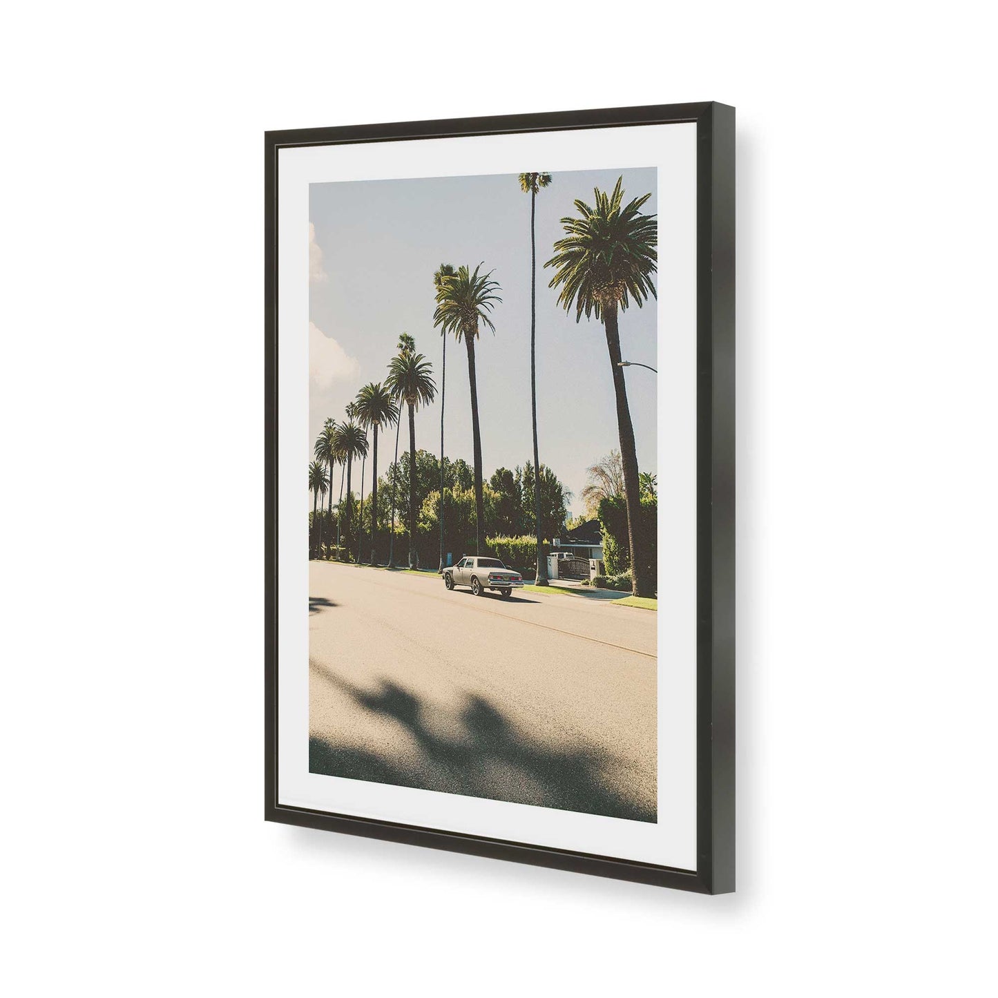 [Color:Satin Black], Picture of art in a Satin Black frame of the corner