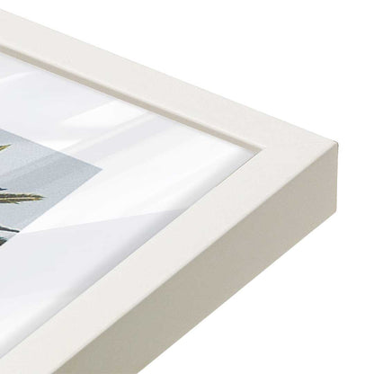 [Color:Opaque White], Picture of art in a Opaque White frame at an angle