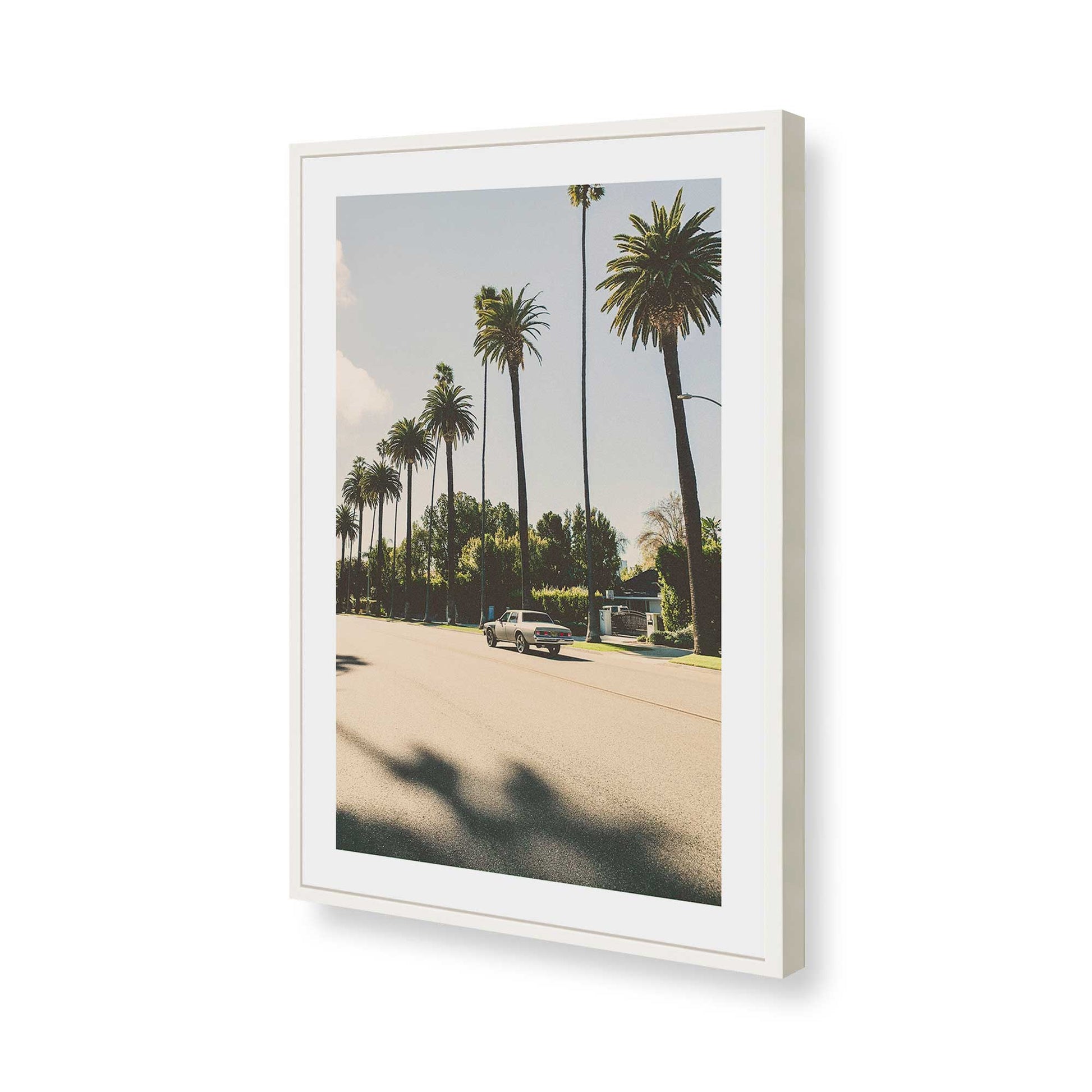 [Color:Opaque White], Picture of art in a Opaque White frame of the corner