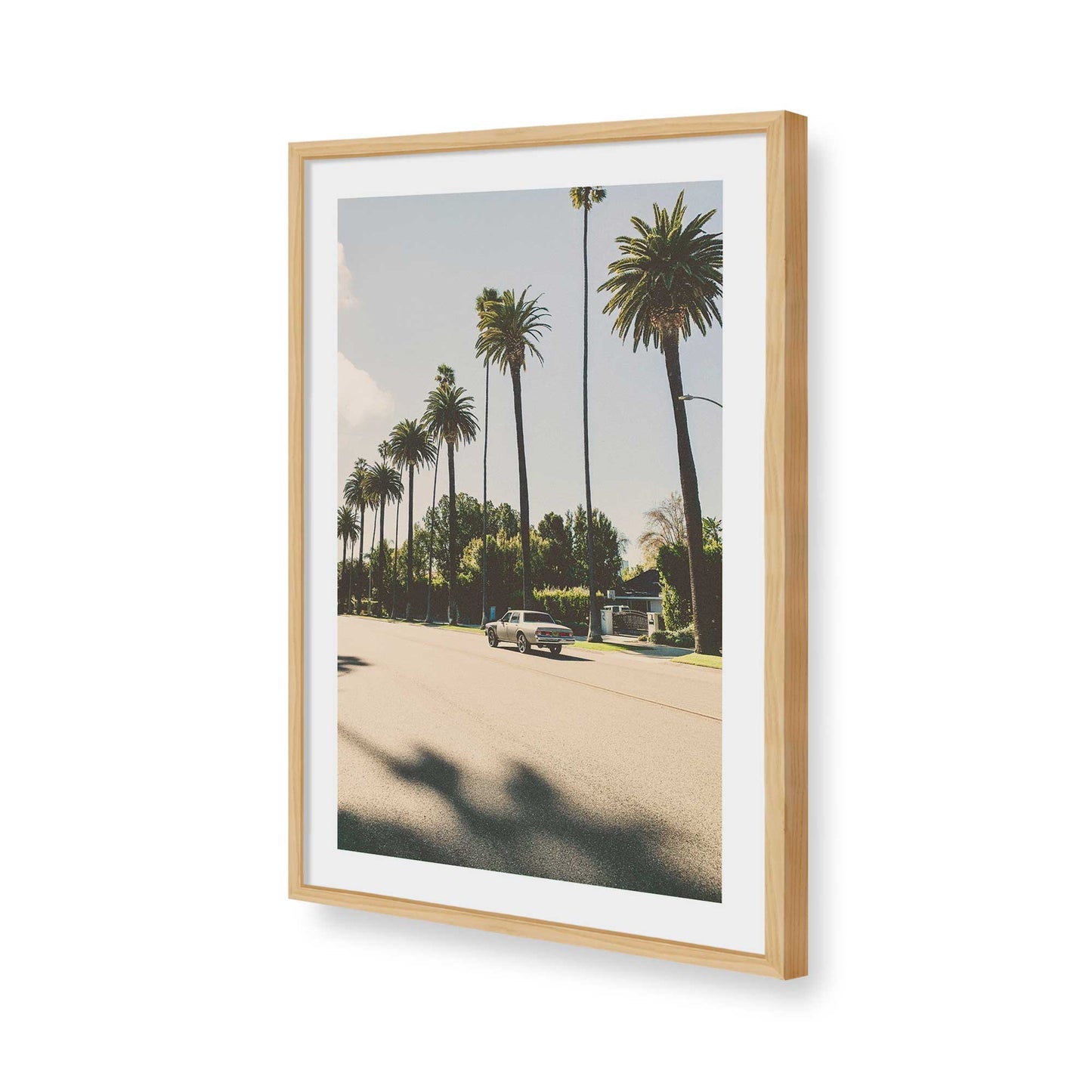 [Color:American Maple], Picture of art in a American Maple frame of the corner