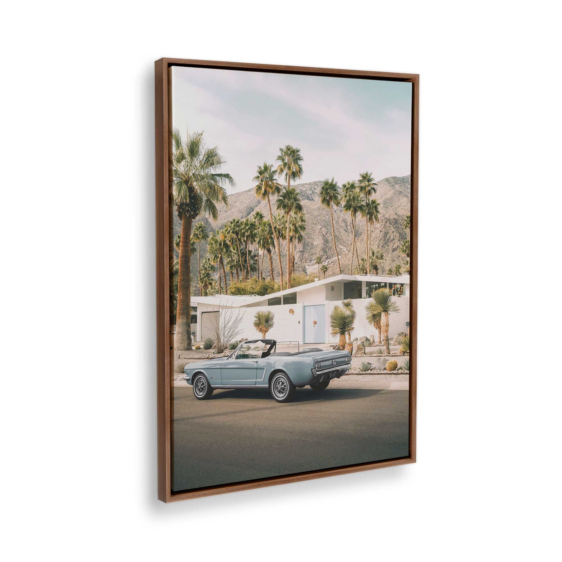 [Color:Walnut], Picture of the corner of the art