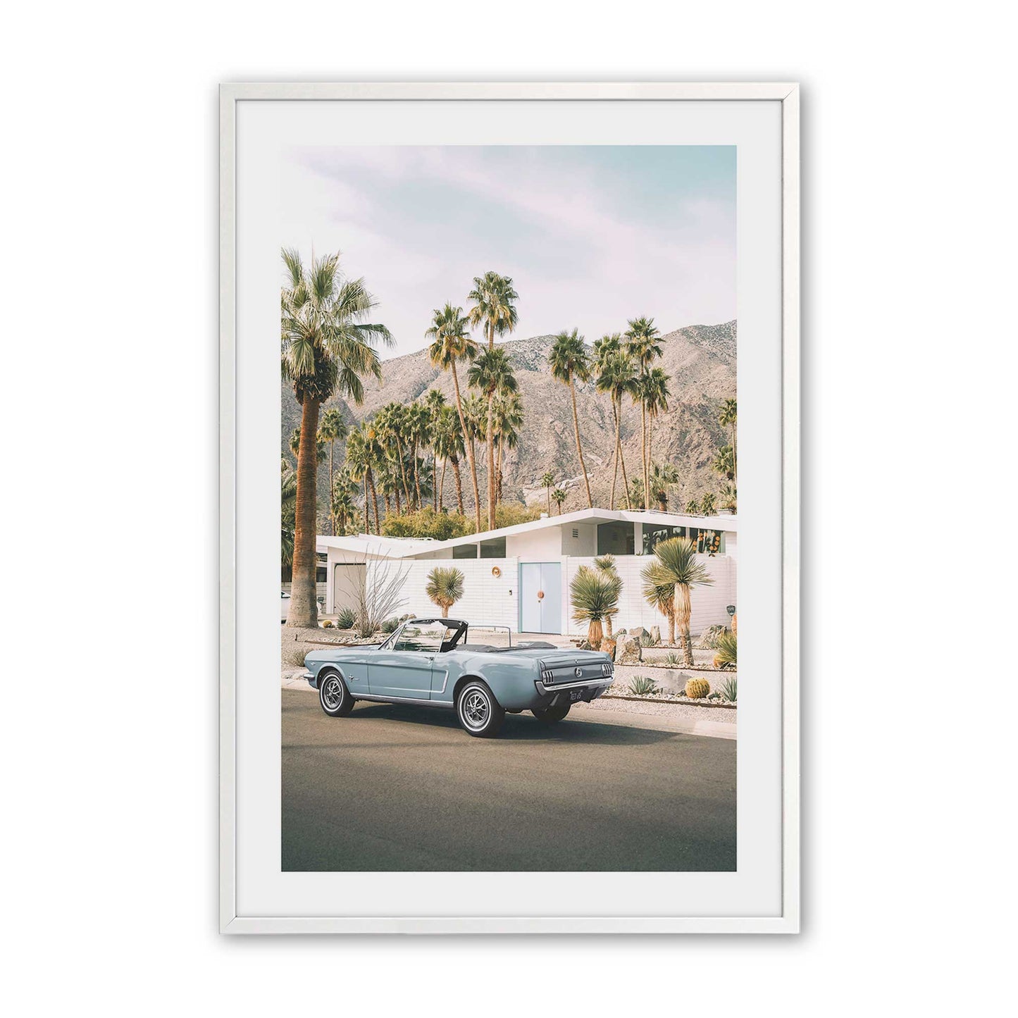 [Color:Opaque White], Picture of art in a Opaque White frame