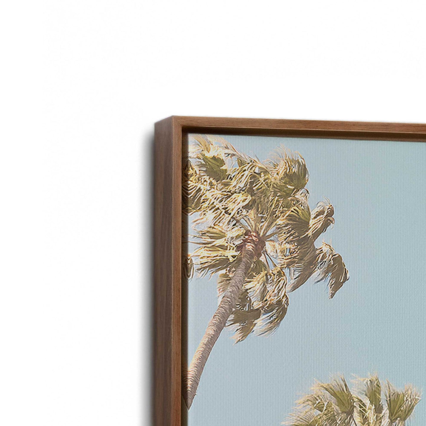 [Color:Walnut], Picture of art in a Walnut frame at an angle