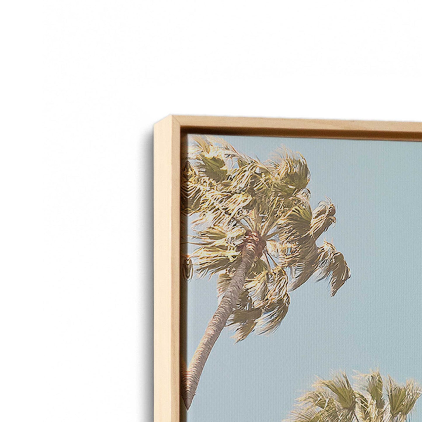 [Color:American Maple], Picture of art in a American Maple frame at an angle