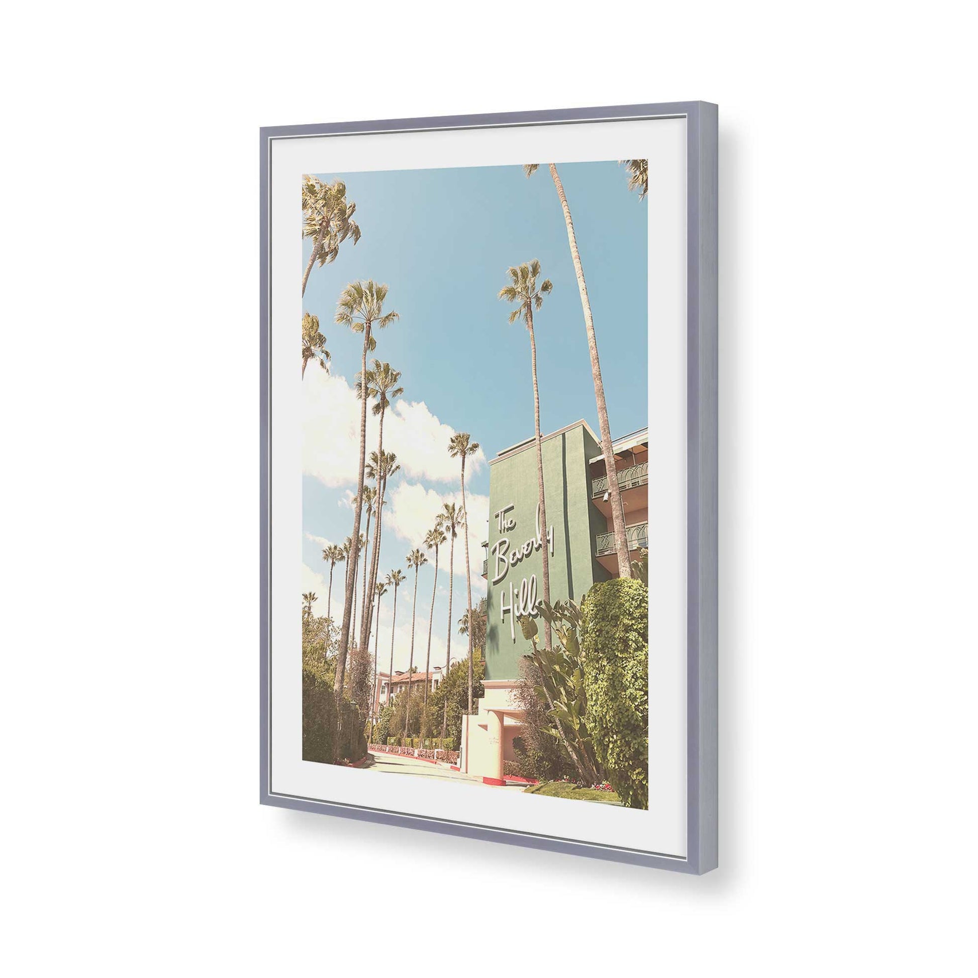 [Color:Polished Chrome], Picture of art in a Polished Chrome frame of the corner
