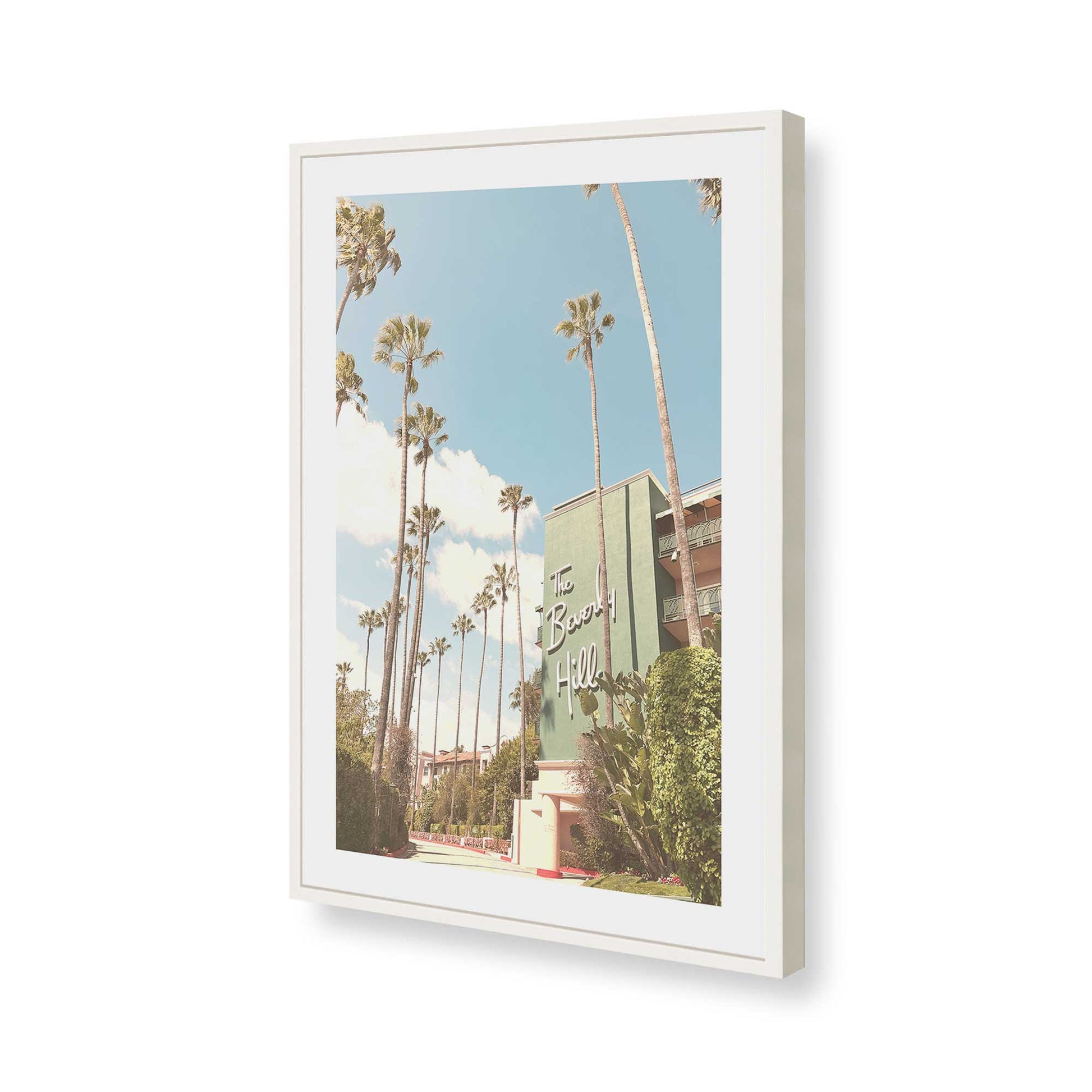 [Color:Opaque White], Picture of art in a Opaque White frame of the corner
