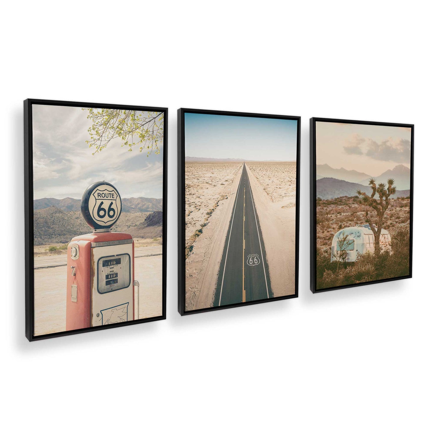 [Color:Satin Black], Picture of art in a Satin Black frame at an angle