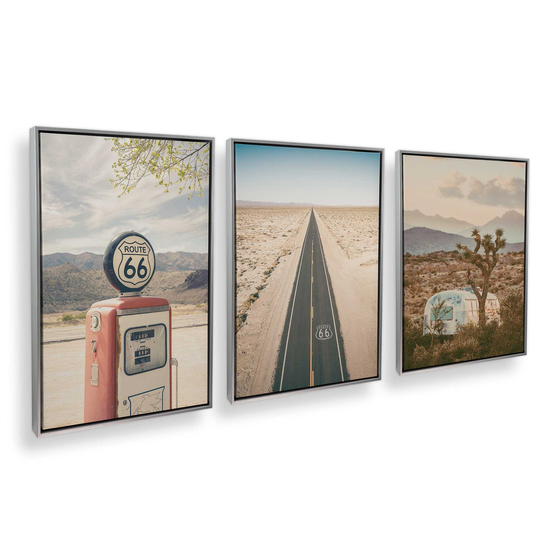 [Color:Polished Chrome], Picture of art in a Polished Chrome frame at an angle