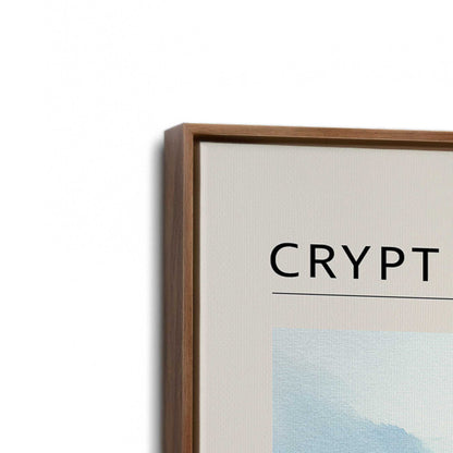 [Color:Walnut], Picture of art in a Walnut frame at an angle