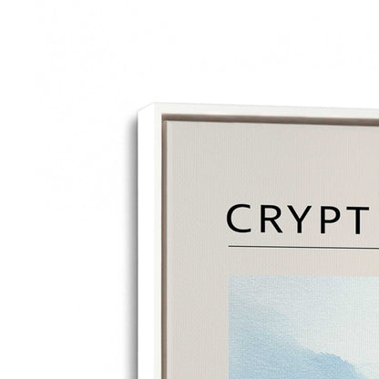 [Color:Opaque White], Picture of art in a White frame at an angle