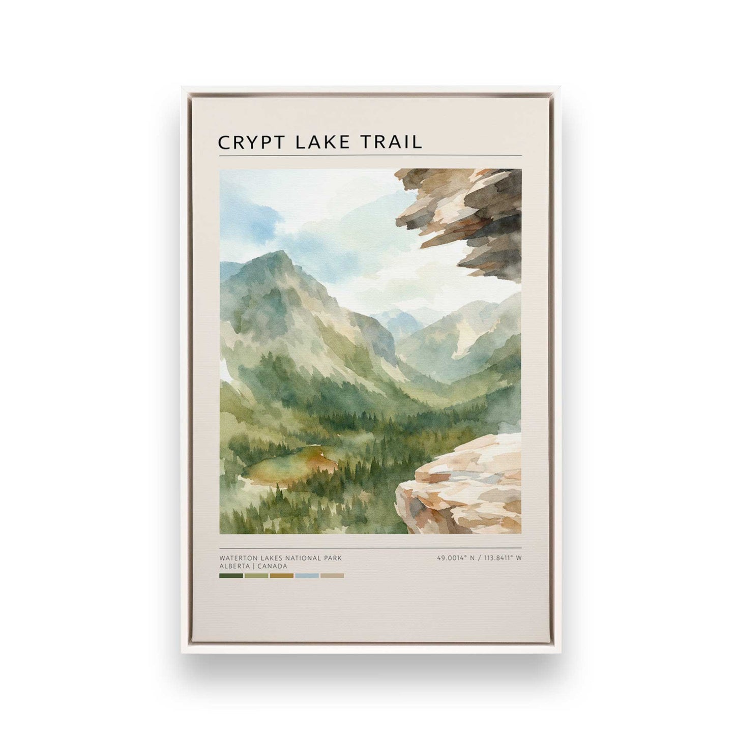 [Color:Opaque White], Picture of art in a White frame