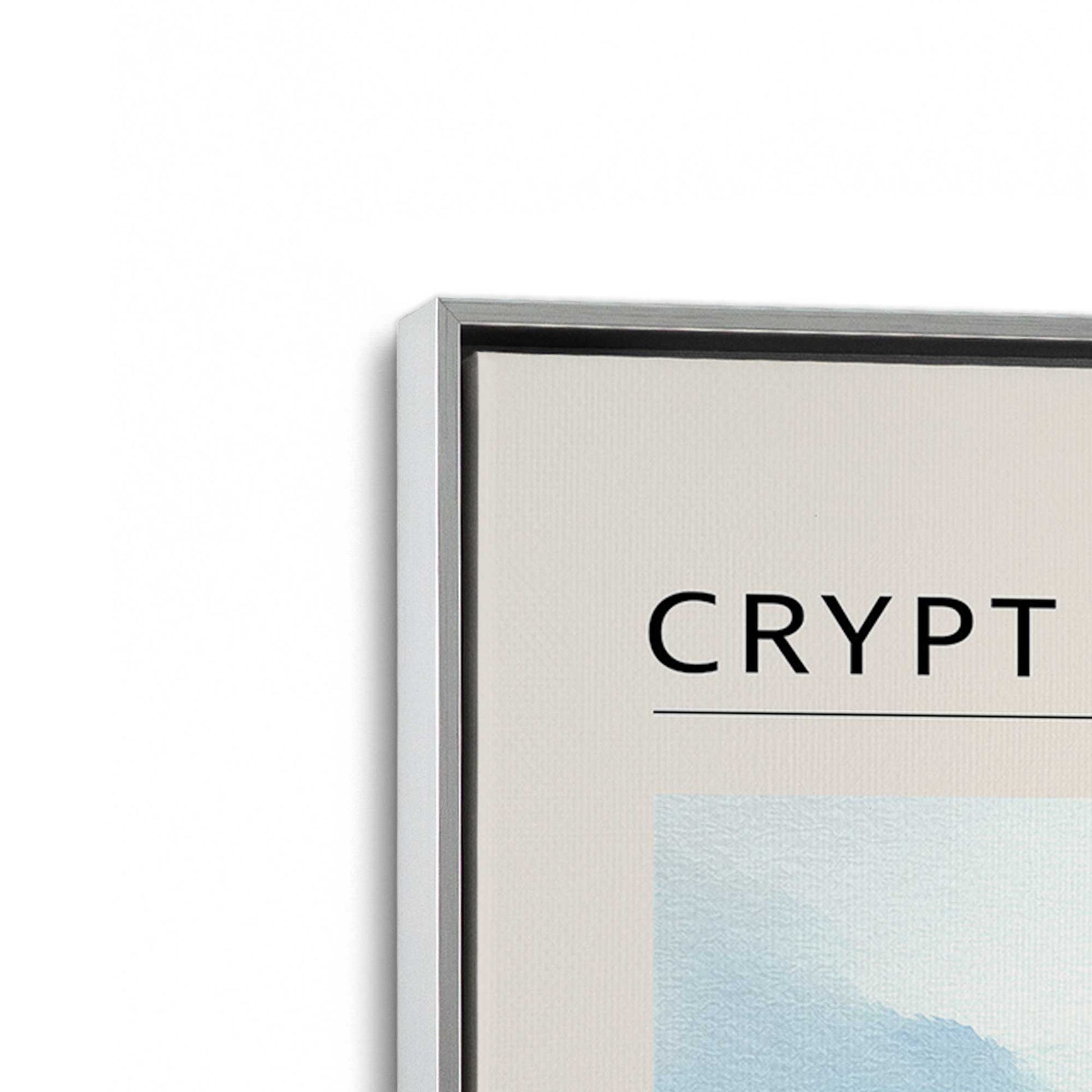[Color:Polished Chrome], Picture of art in a Polished Chrome frame at an angle