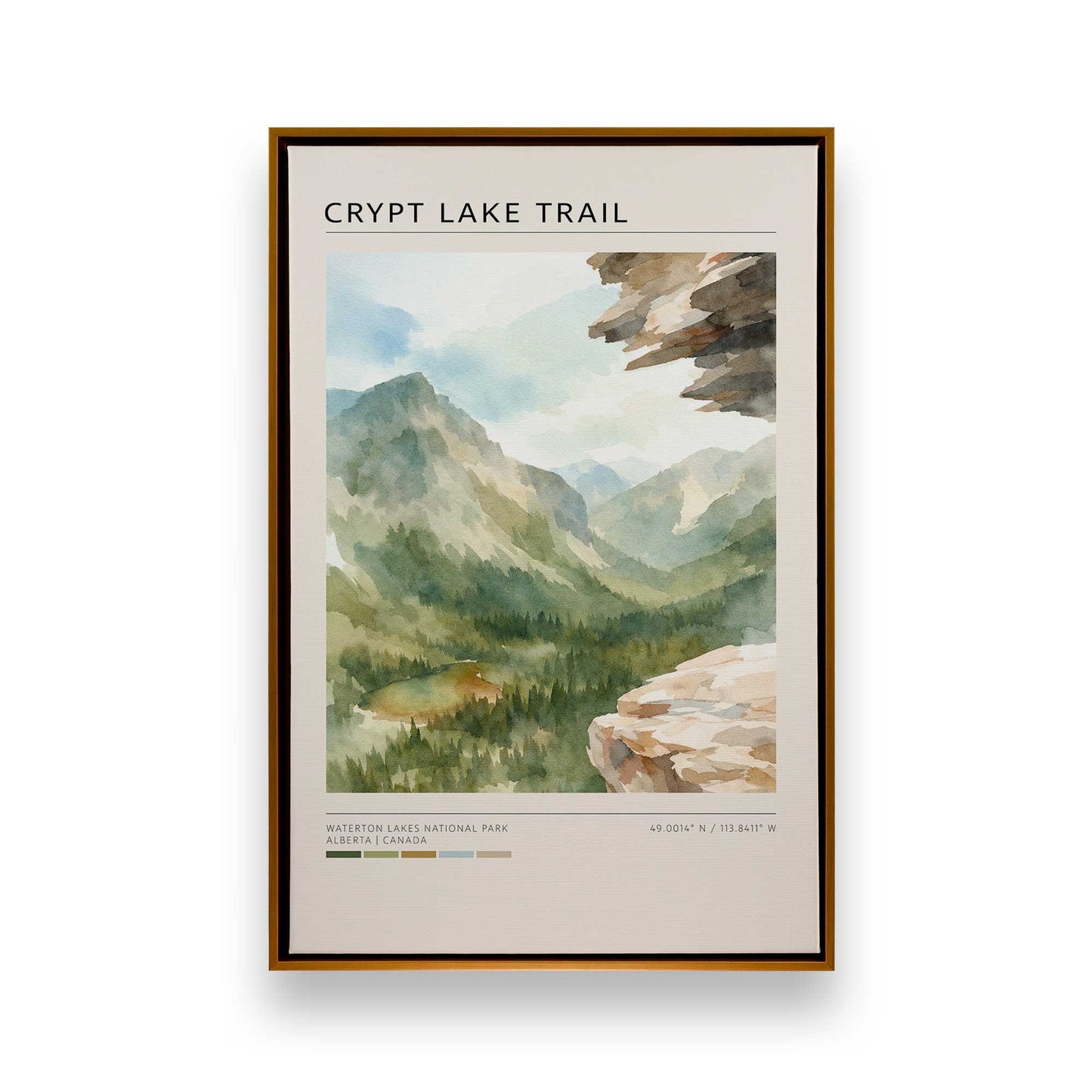 [Color:Polished Gold], Picture of art in a Polished Gold frame