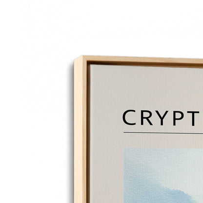 [Color:American Maple], Picture of art in a American Maple frame at an angle