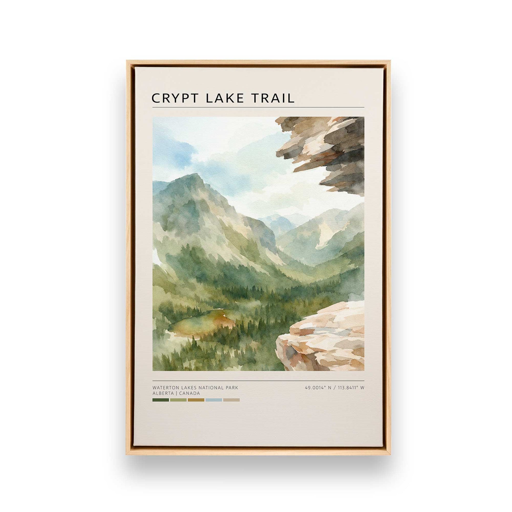 [Color:American Maple], Picture of art in a American Maple frame