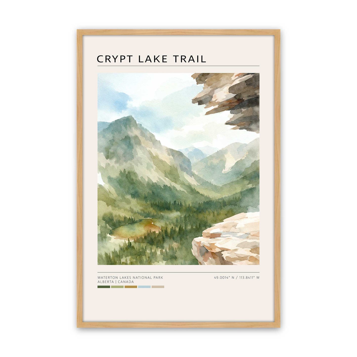 [Color:American Maple], Picture of art in an American Maple frame
