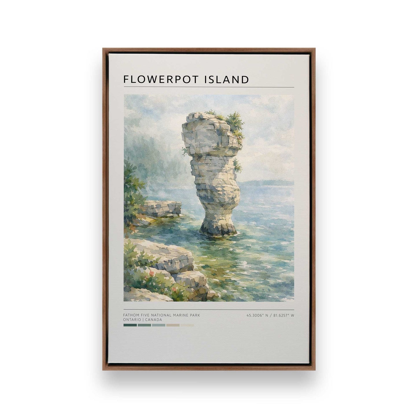 [Color:Walnut], Picture of art in a Walnut frame