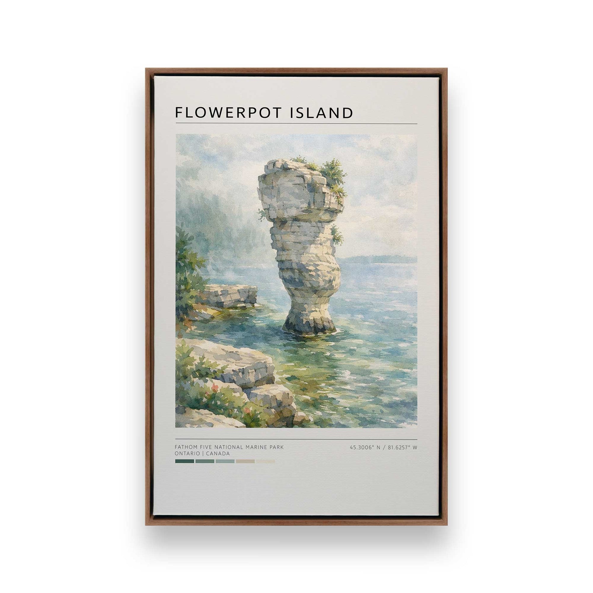 [Color:Walnut], Picture of art in a Walnut frame