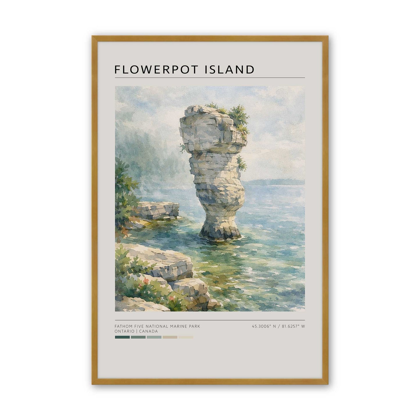 [Color:Polished Gold], Picture of art in a Polished Gold frame