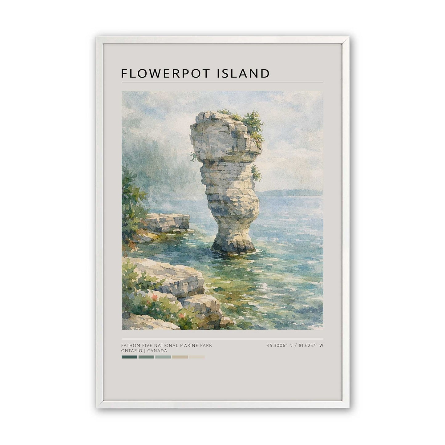 [Color:Opaque White], Picture of art in a Opaque White frame