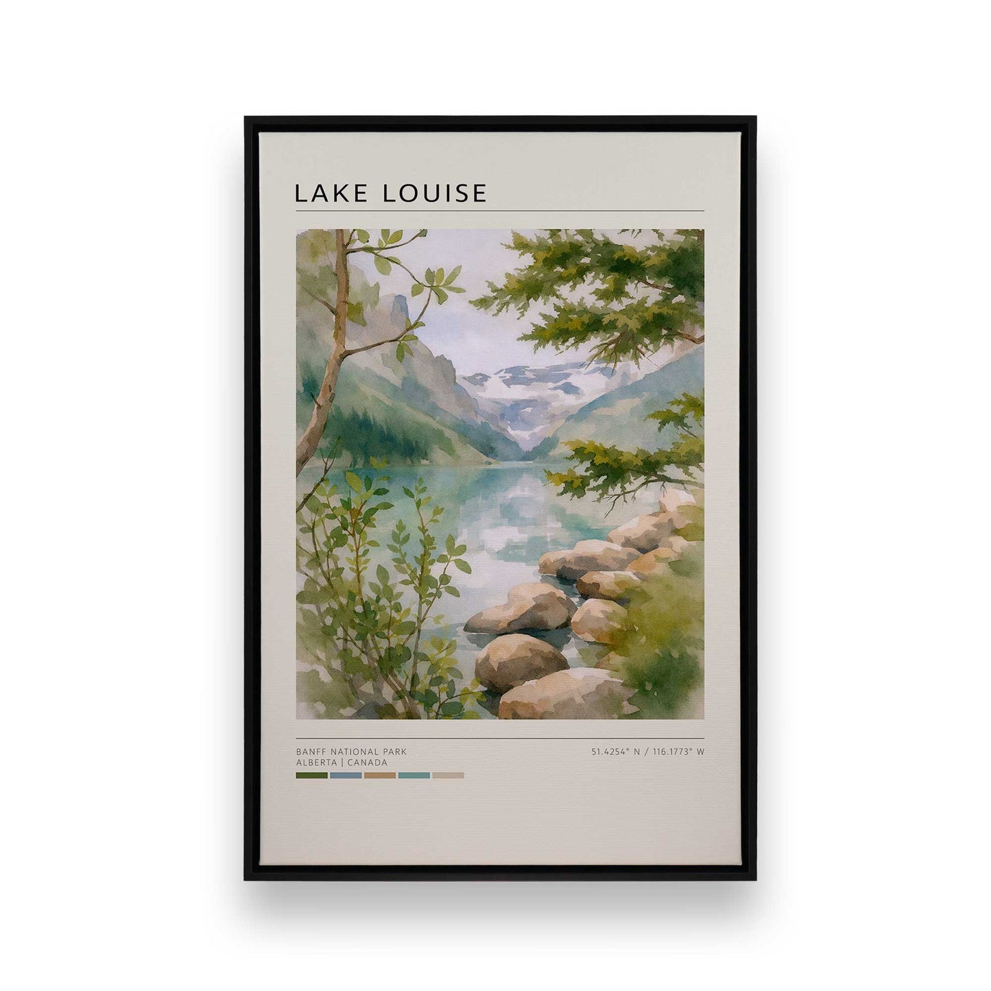 [Color:Satin Black], Picture of art in a Satin Black frame