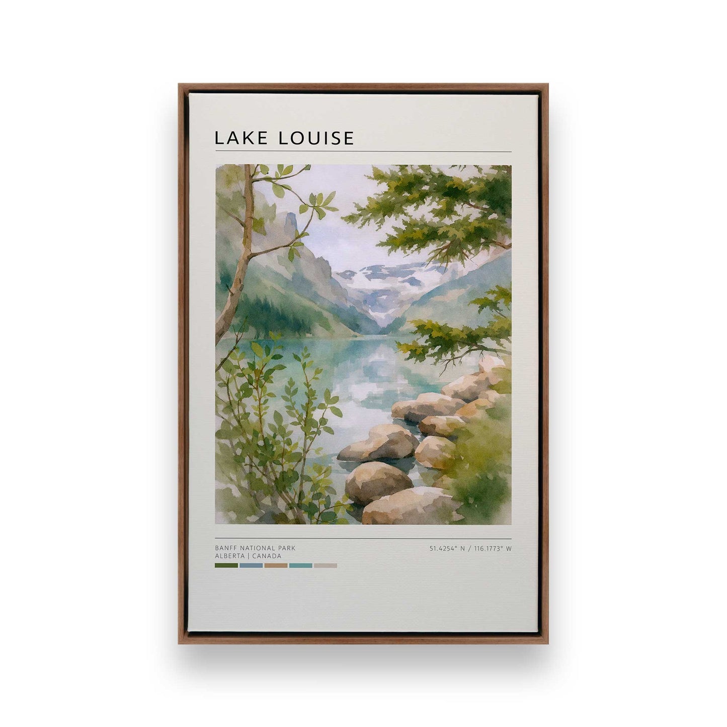 [Color:Walnut], Picture of art in a Walnut frame