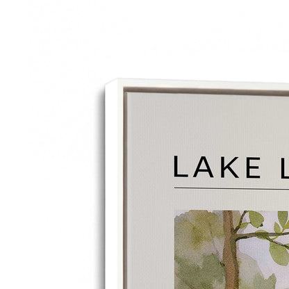 [Color:Opaque White], Picture of art in a White frame at an angle