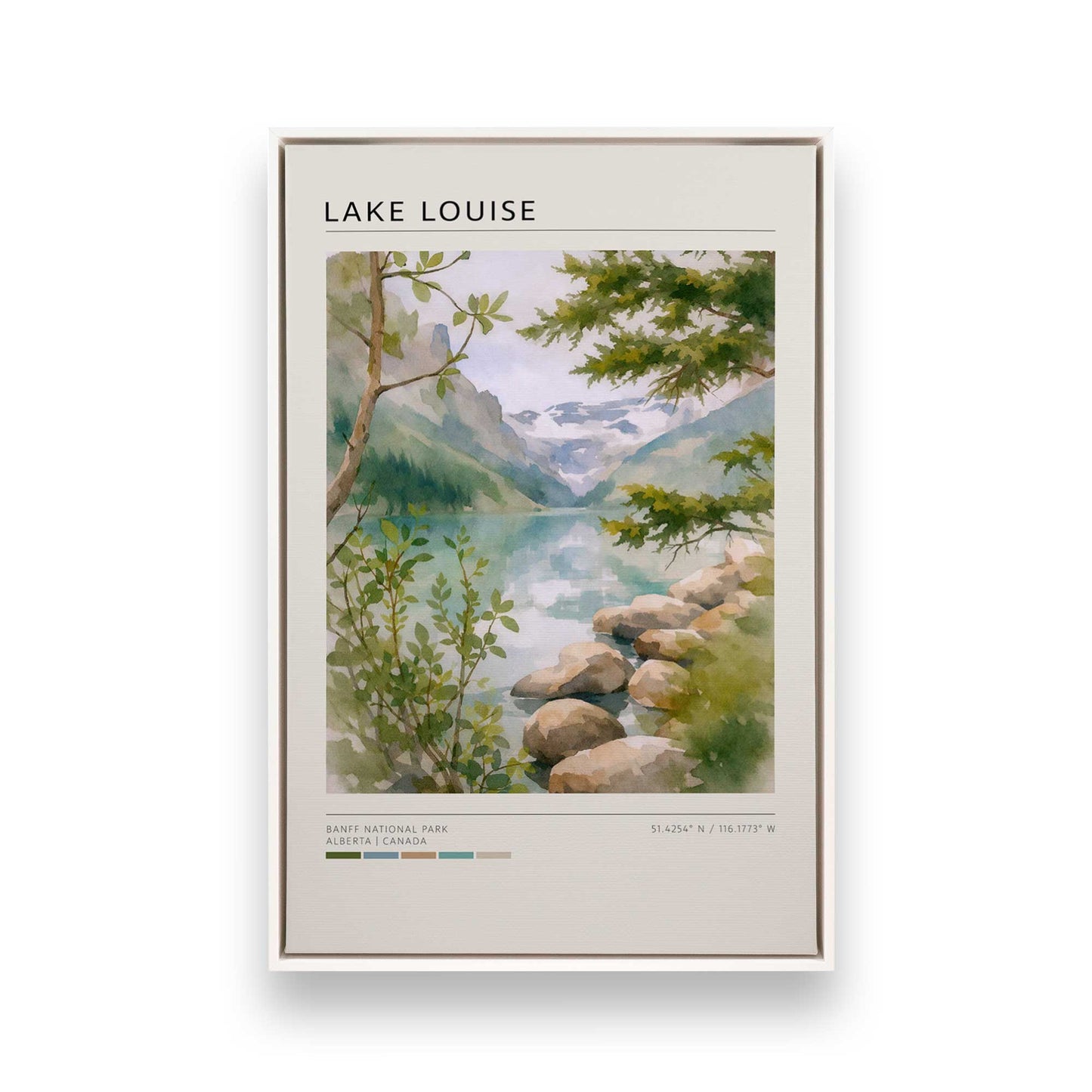 [Color:Opaque White], Picture of art in a White frame