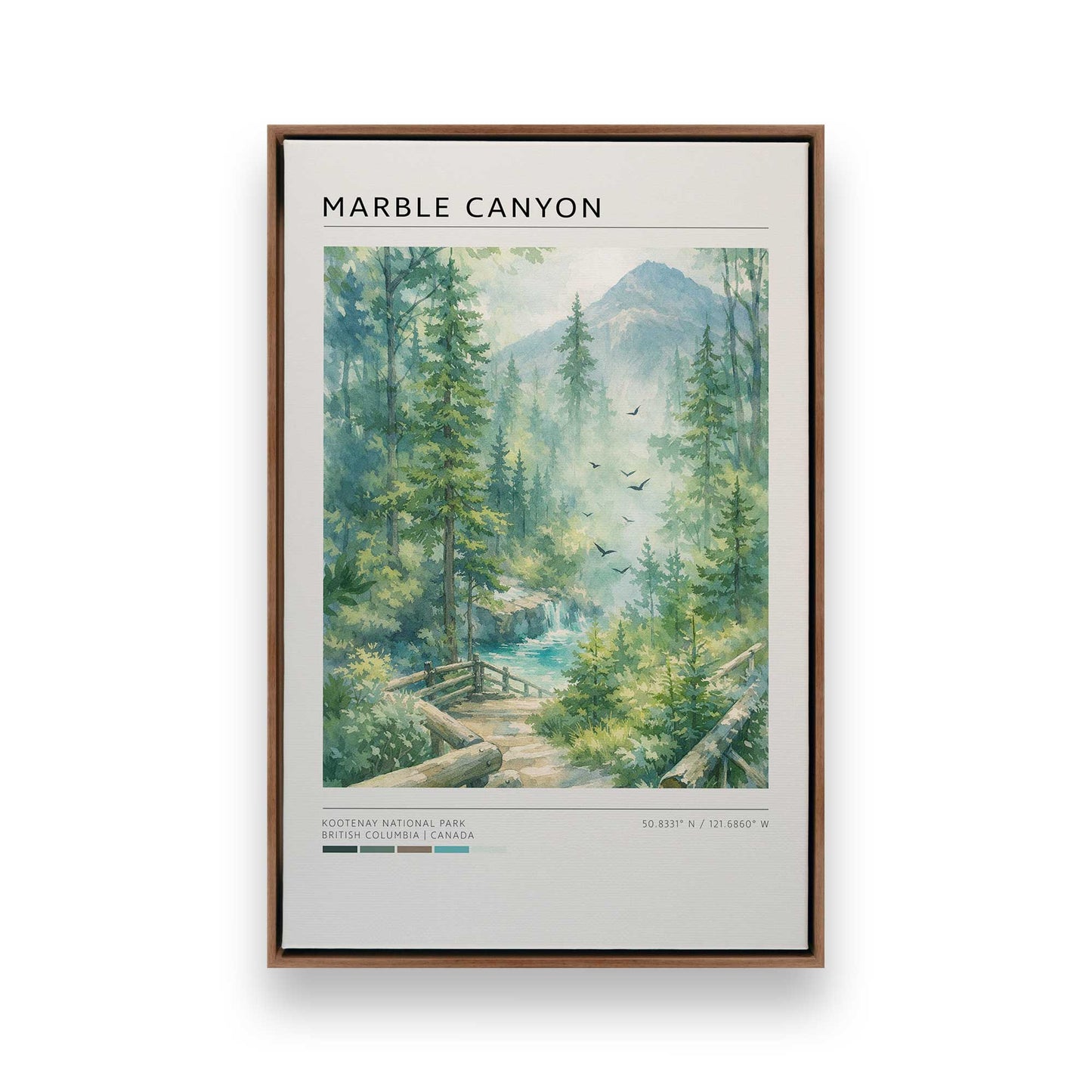 [Color:Walnut], Picture of art in a Walnut frame