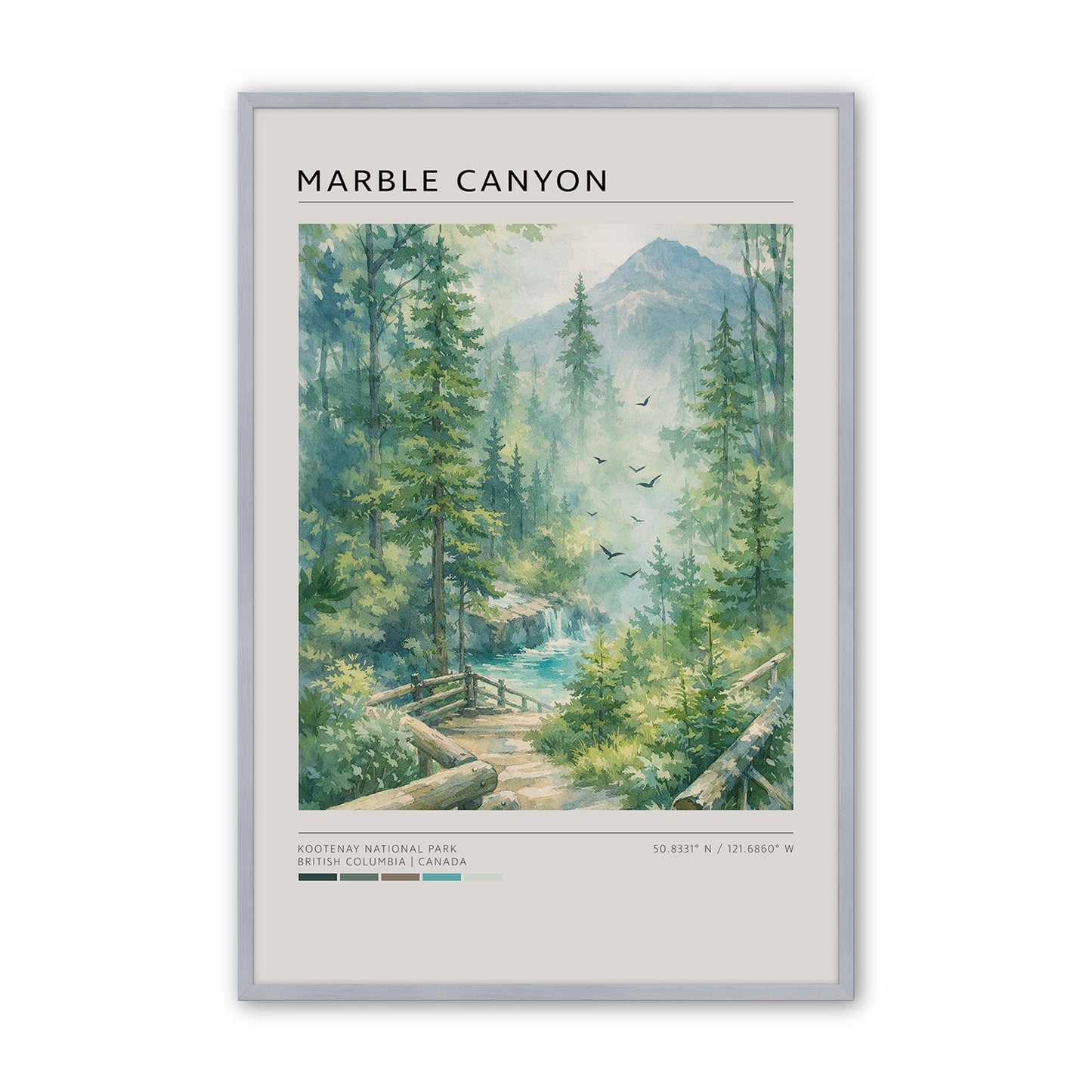 [Color:Polished Chrome], Picture of art in a Polished Chrome frame