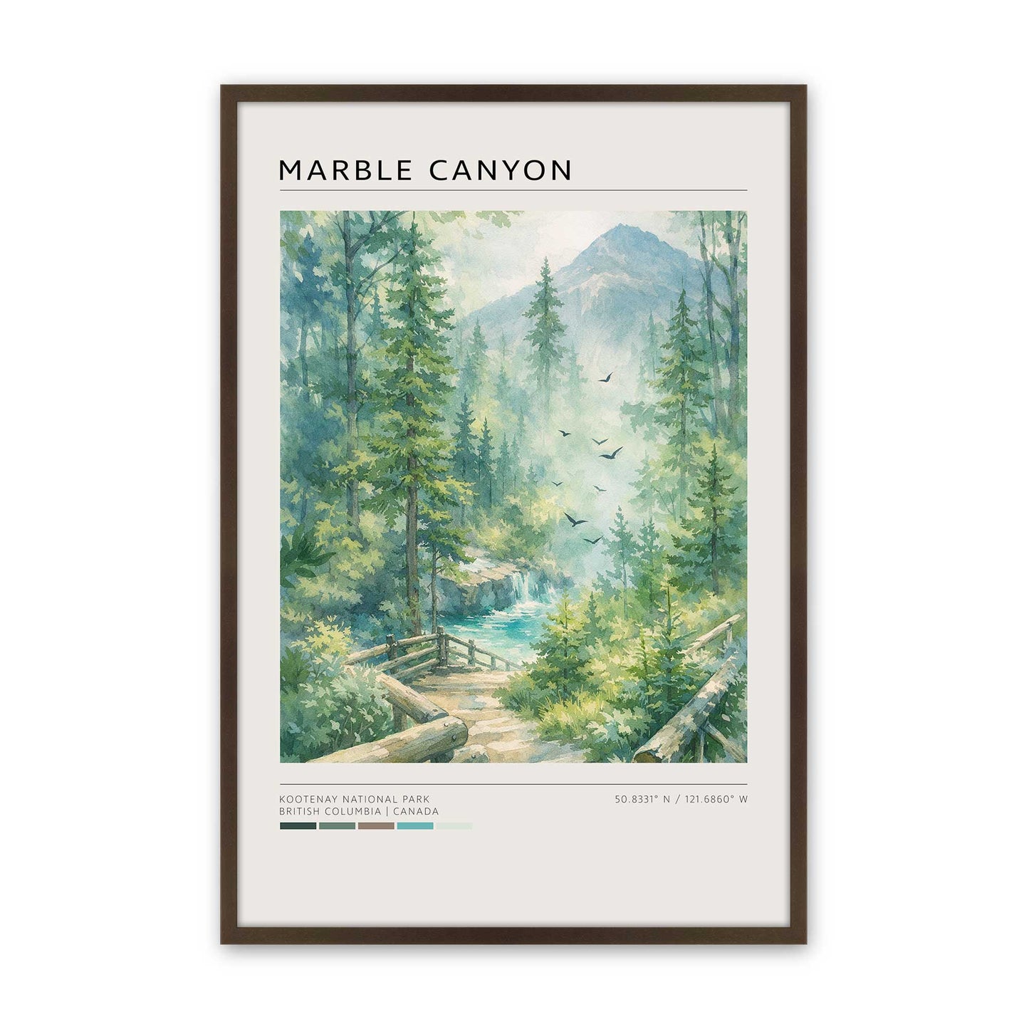 [Color:Belvinder Brown], Picture of art in a Belvinder Brown frame