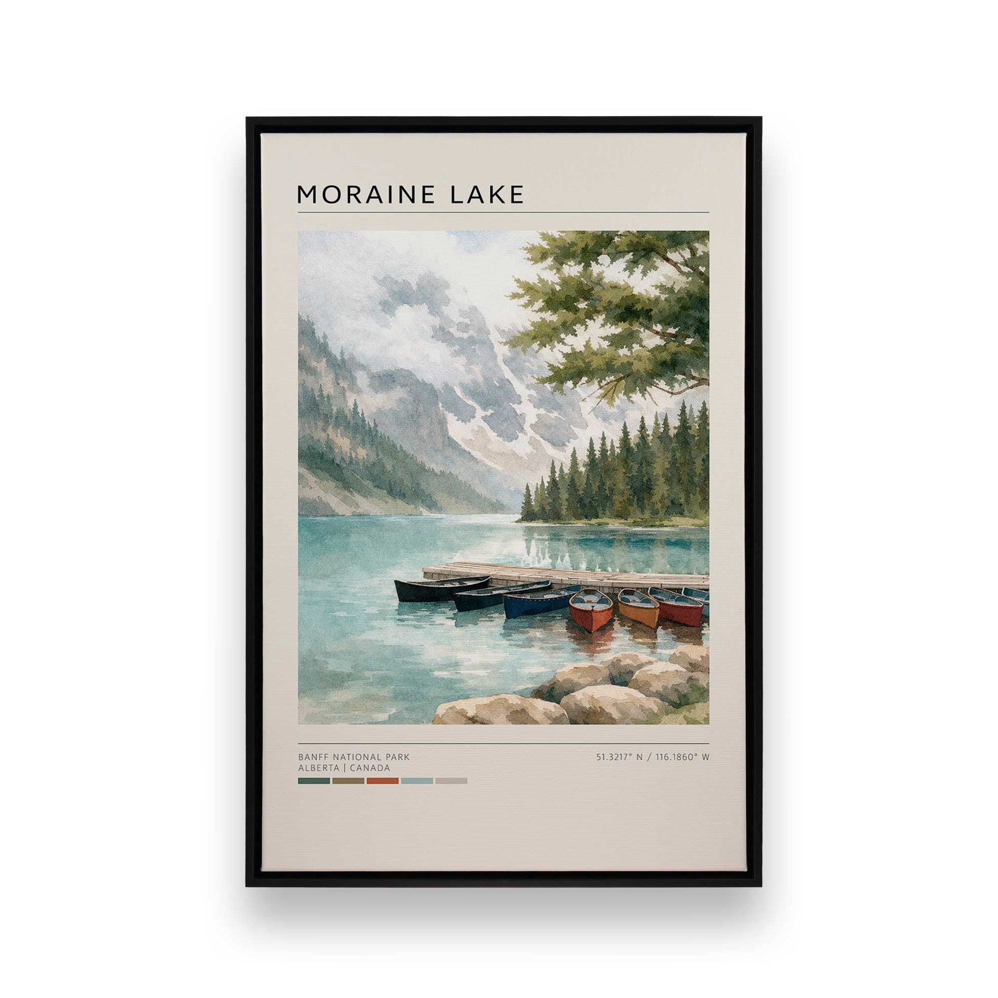 [Color:Satin Black], Picture of art in a Satin Black frame