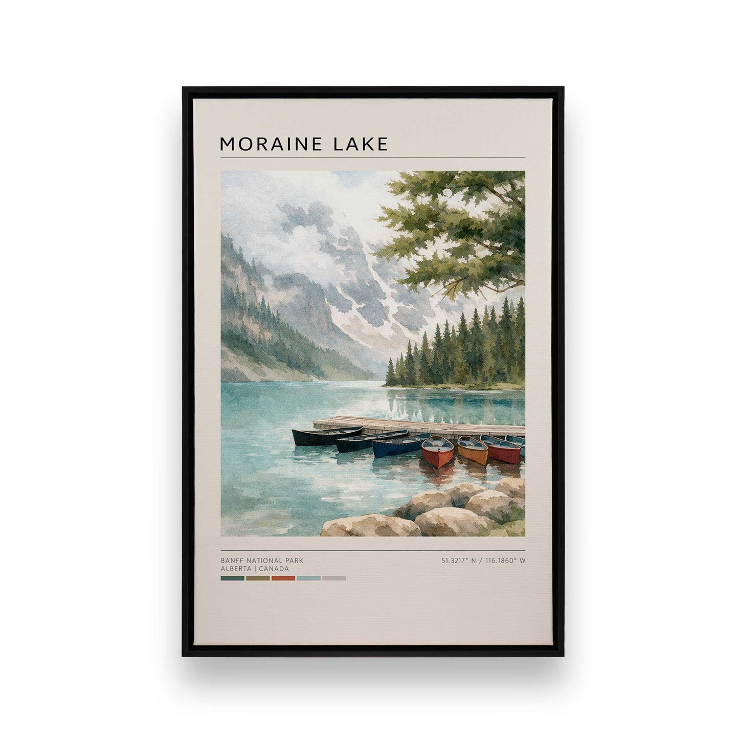[Color:Satin Black], Picture of art in a Satin Black frame