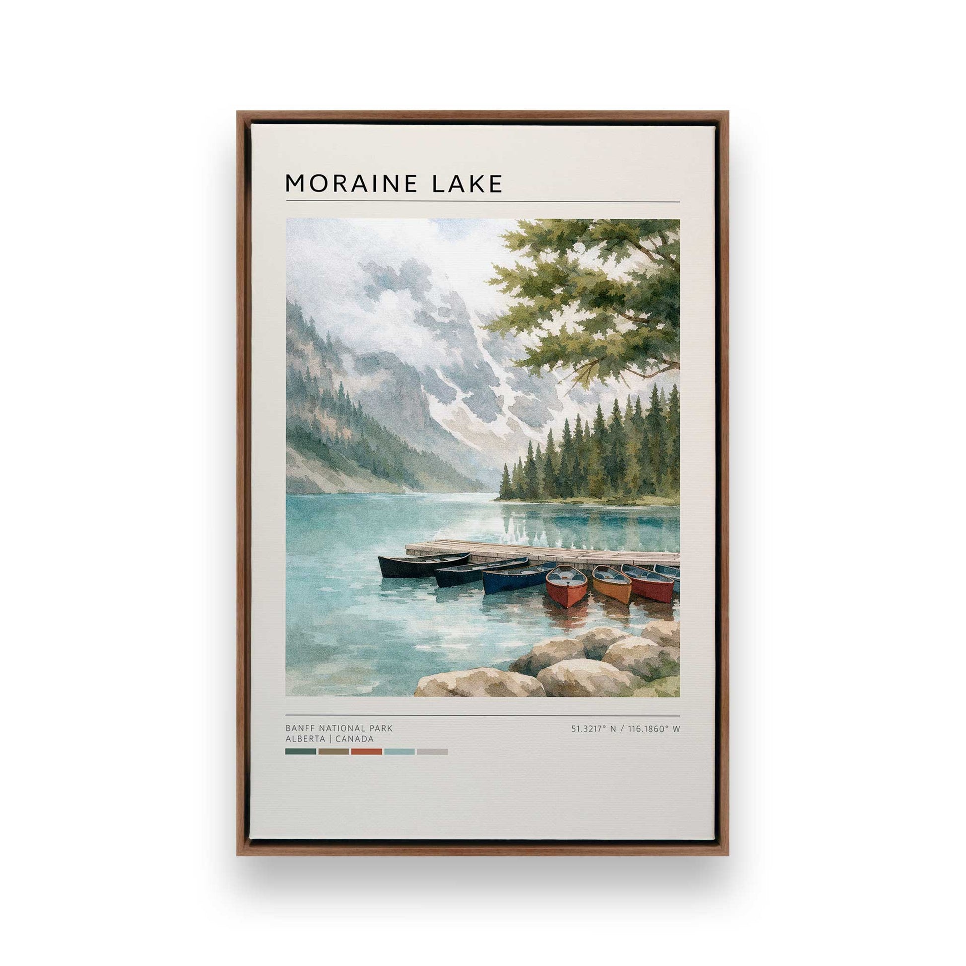 [Color:Walnut], Picture of art in a Walnut frame