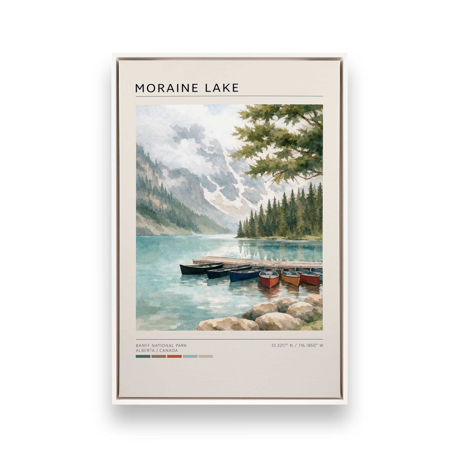 [Color:Opaque White], Picture of art in a White frame