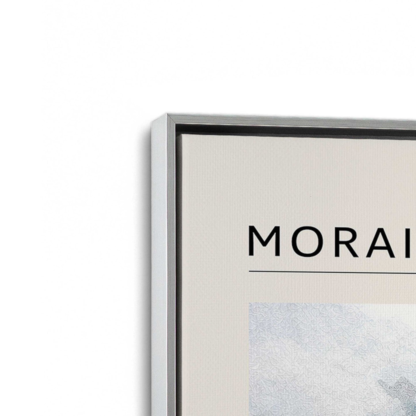 [Color:Polished Chrome], Picture of art in a Polished Chrome frame at an angle