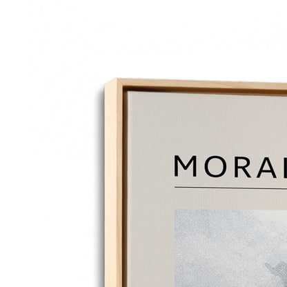 [Color:American Maple], Picture of art in a American Maple frame at an angle