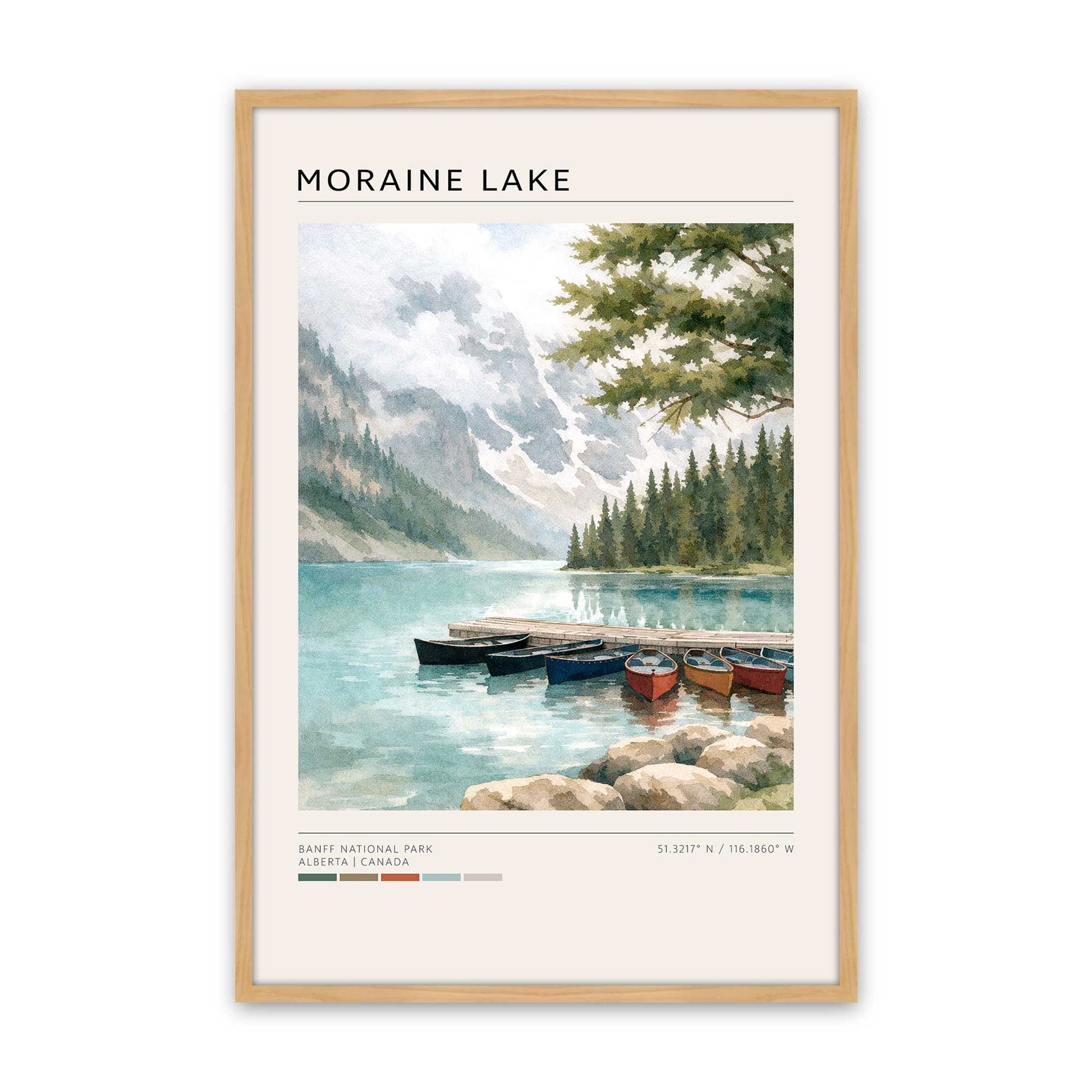 [Color:American Maple], Picture of art in an American Maple frame