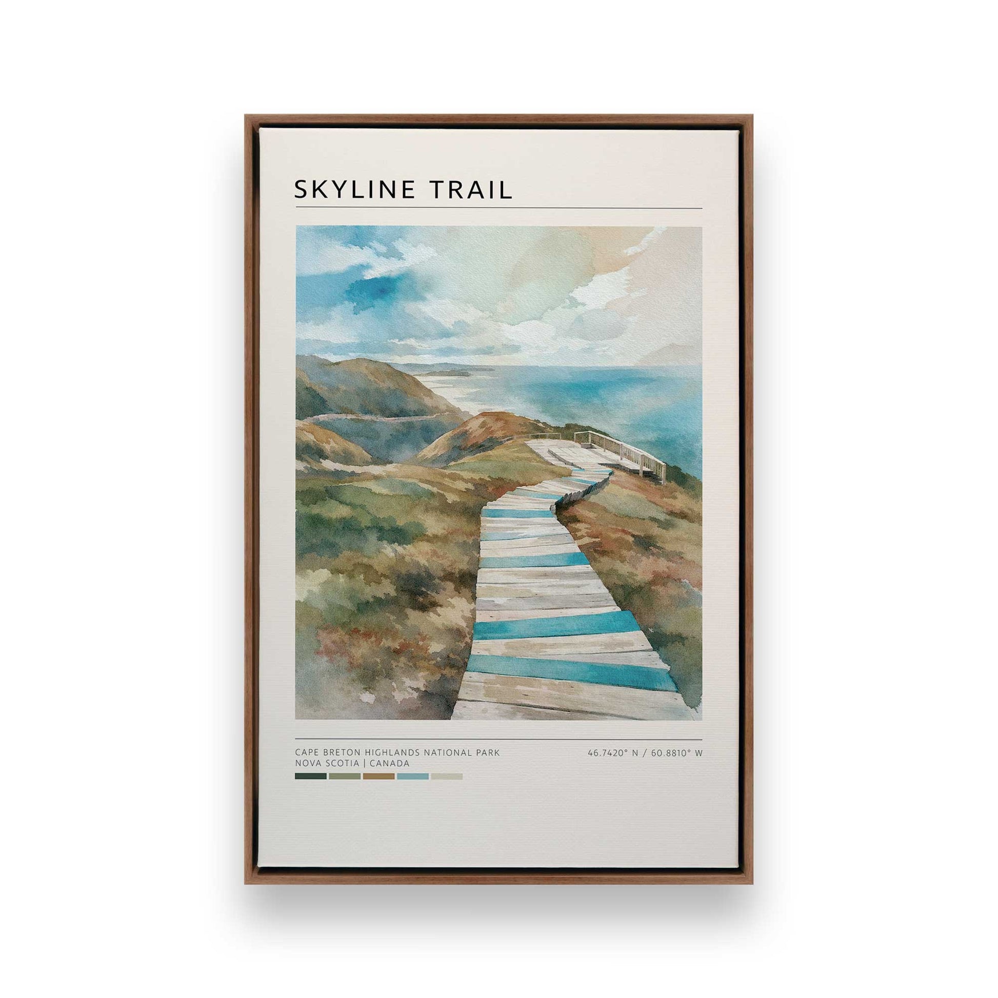 [Color:Walnut], Picture of art in a Walnut frame