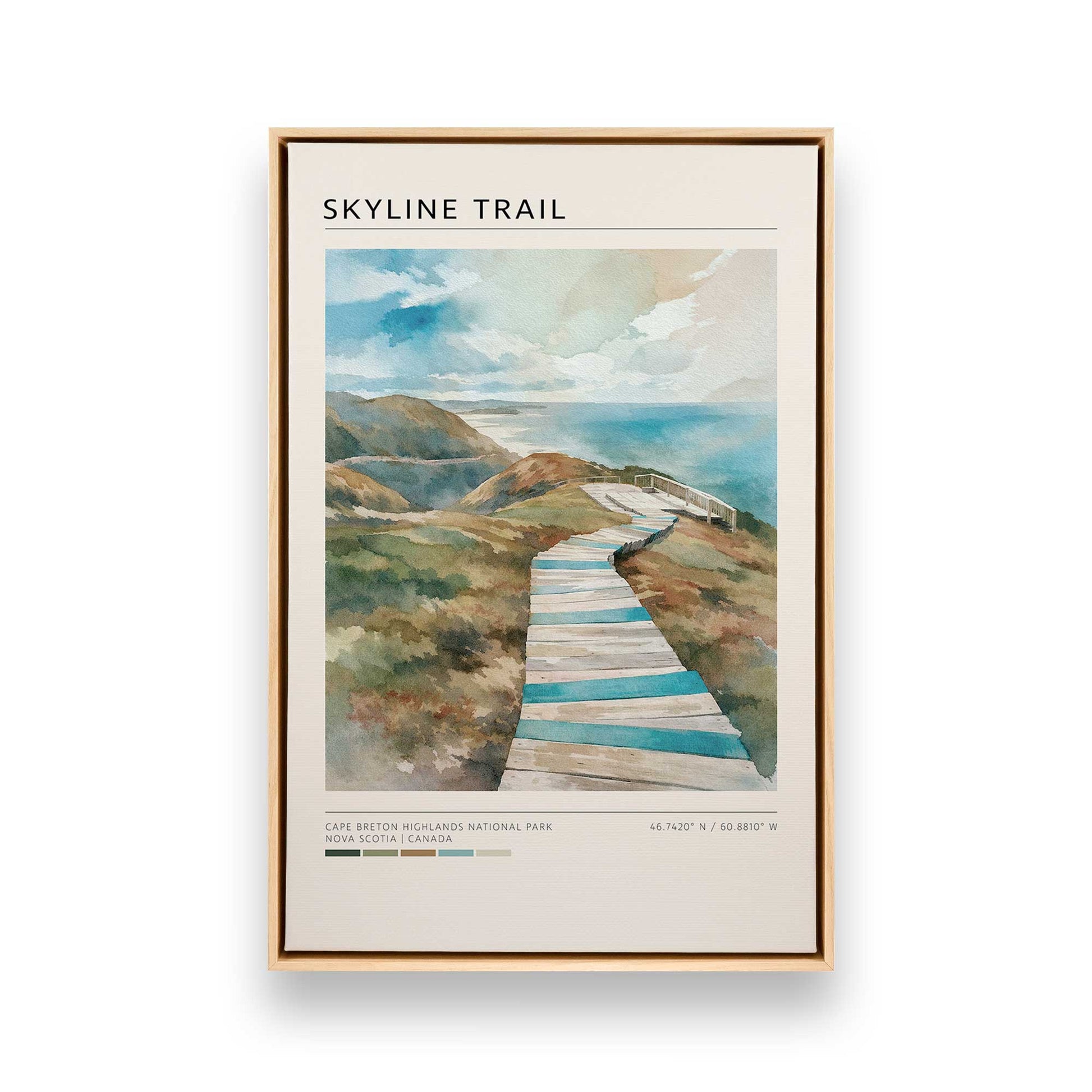 [Color:American Maple], Picture of art in a American Maple frame