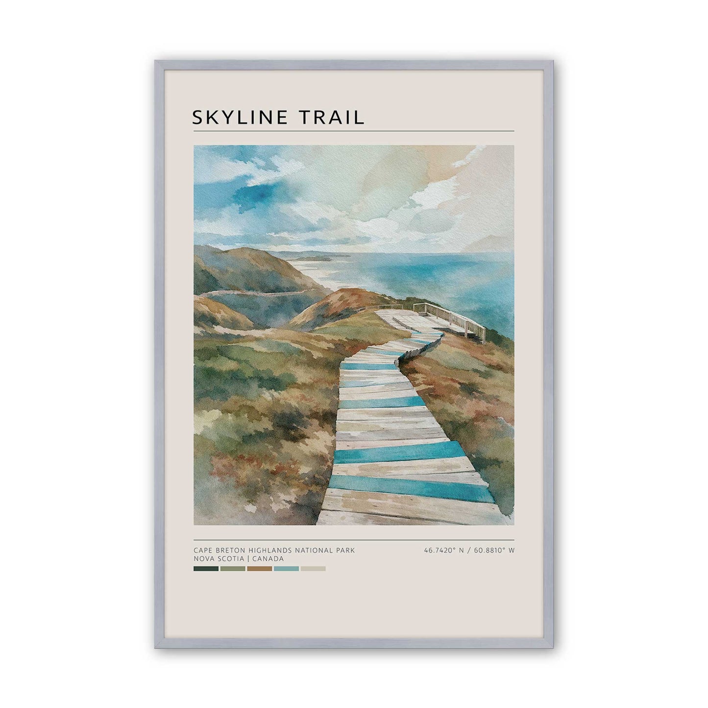 [Color:Polished Chrome], Picture of art in a Polished Chrome frame