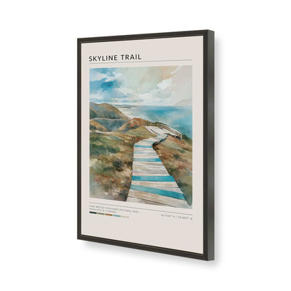 [Color:Satin Black], Picture of art in a Satin Black frame of the corner