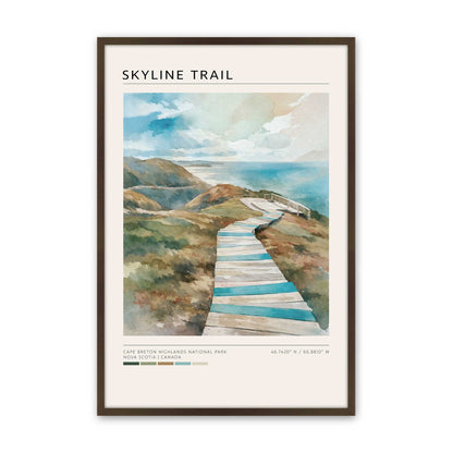 [Color:Belvinder Brown], Picture of art in a Belvinder Brown frame
