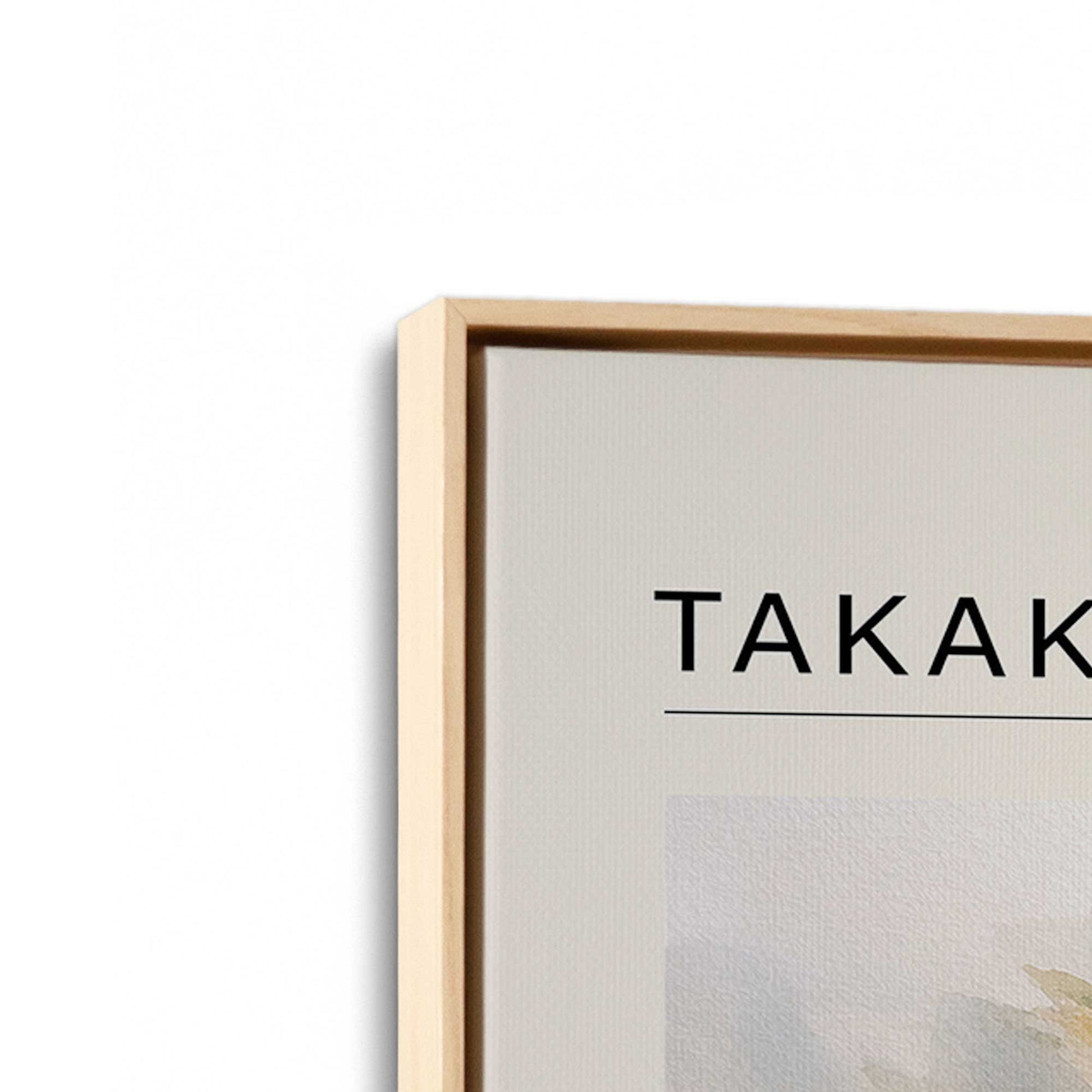 [Color:American Maple], Picture of art in a American Maple frame at an angle