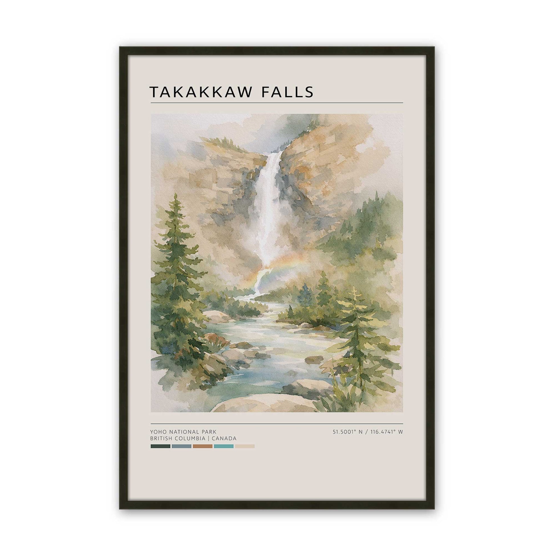 [Color:Satin Black], Picture of art in a Satin Black frame